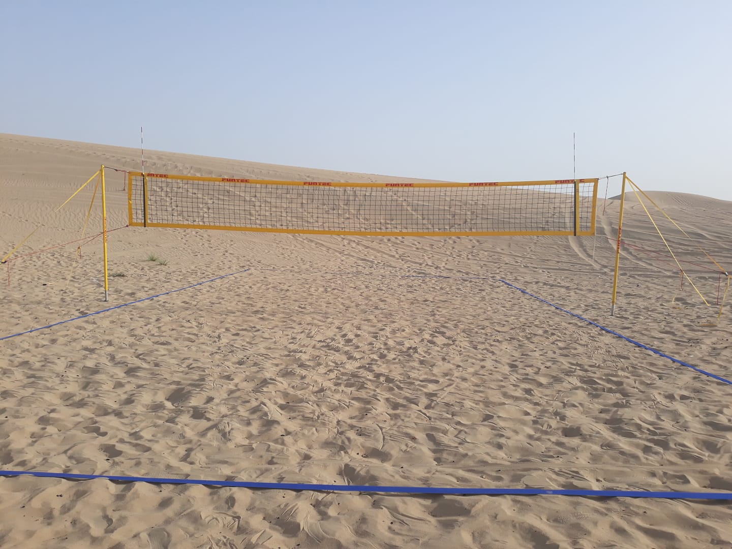 Beach volleyball court