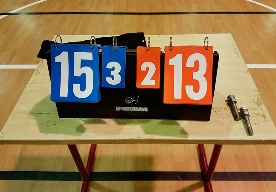 Indoor volleyball scoring